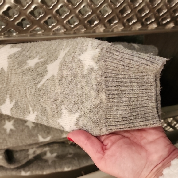 Cardigan Grey with White Stars S/M - Picture 8 of 8